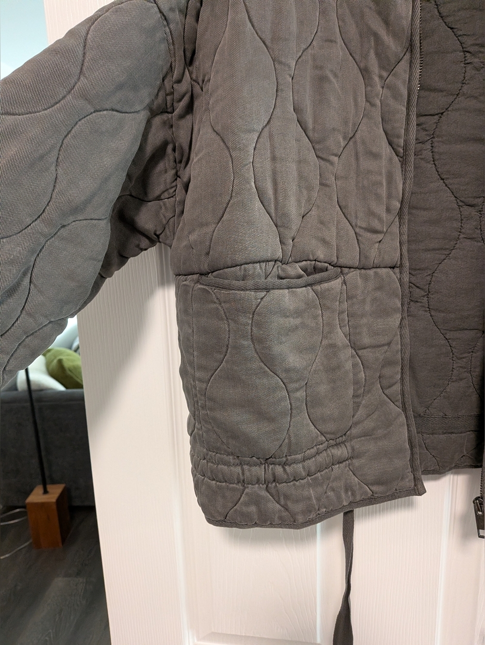 Zara Quilted Drawstring Jacket - Picture 3 of 5